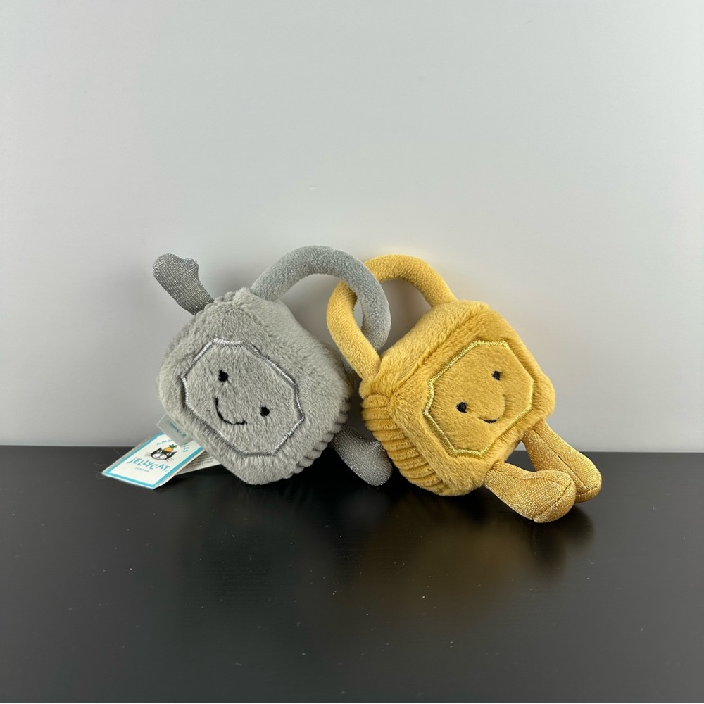 Jellycat Amuseable Love Locks Silver And Gold Interlocked Pad Locks Plush NWT
